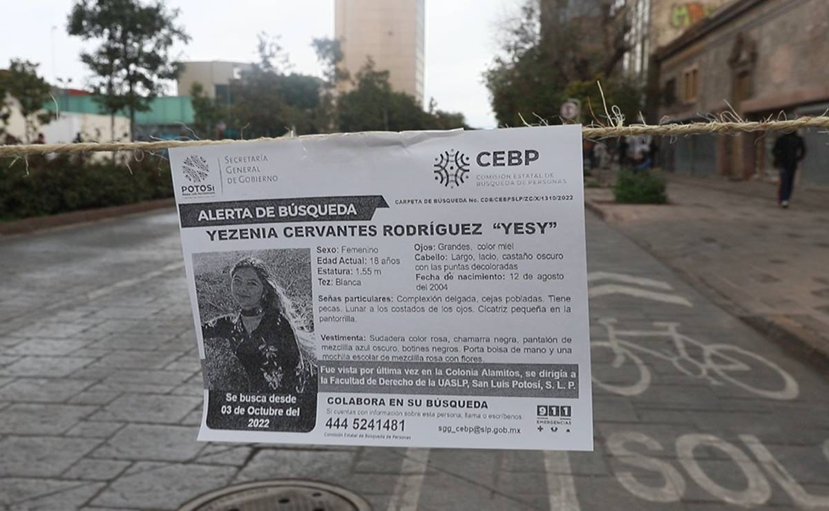 Manifestantes cierran vialidades por desaparición de Yezenia; prevén más bloqueos en SLP