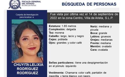 Adolescente reportada como desaparecida es encontrada sin vida en Villa de Arista 