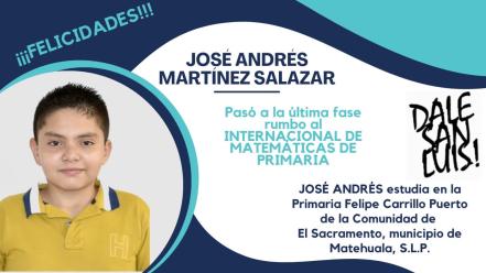 Niño de Matehuala busca competir en la Internacional de Matemáticas