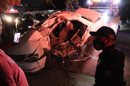 Automovilista sobrevive a accidente en el municipio de Soledad