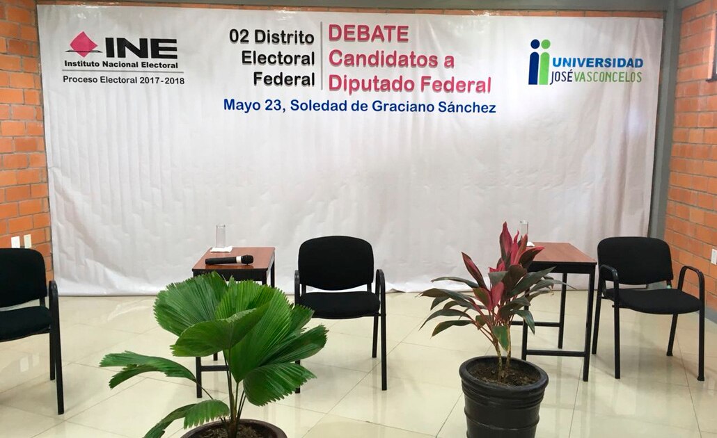 INE declara desierto debate de candidatos al II distrito federal