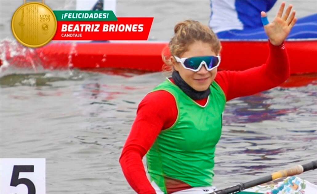 Beatriz Briones da oro a México en canotaje