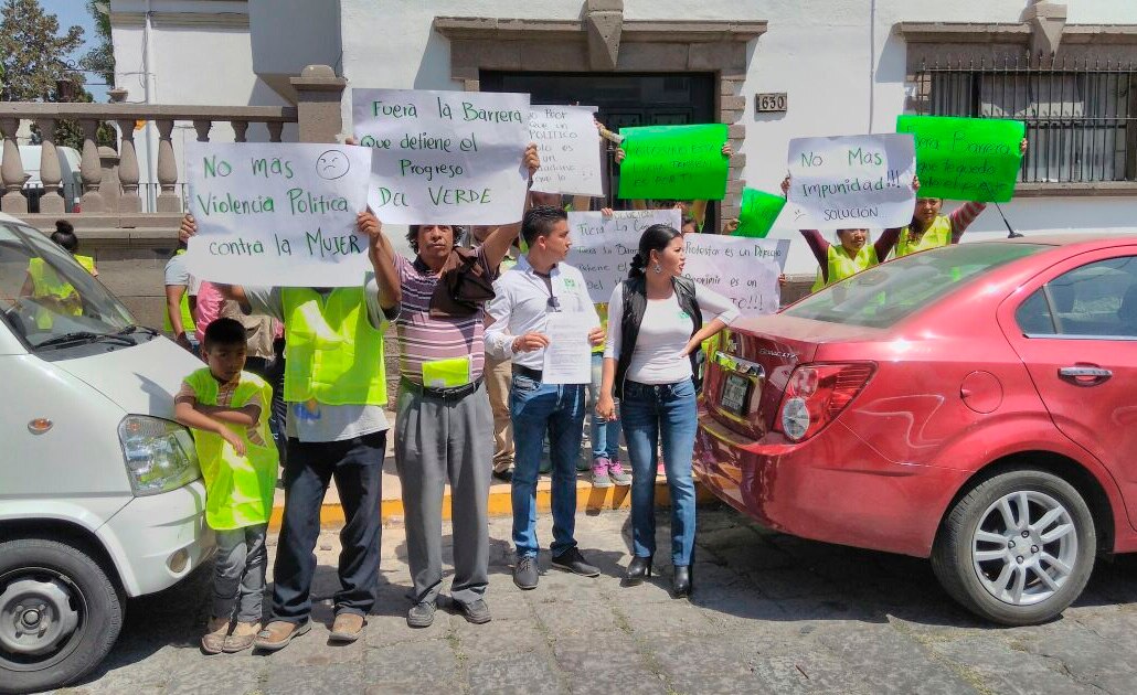 Militantes del PVEM tomaron instalaciones del partido
