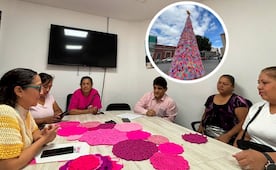 ¡Ya huele a Navidad! Lanzan convocatoria para crear el árbol navideño de crochet en la capital de SLP