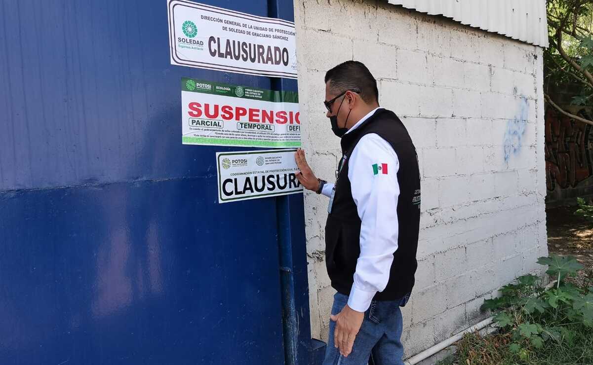 Clausuran abastecedora de pipas agua en Soledad, por incumplimiento a disposiciones de seguridad