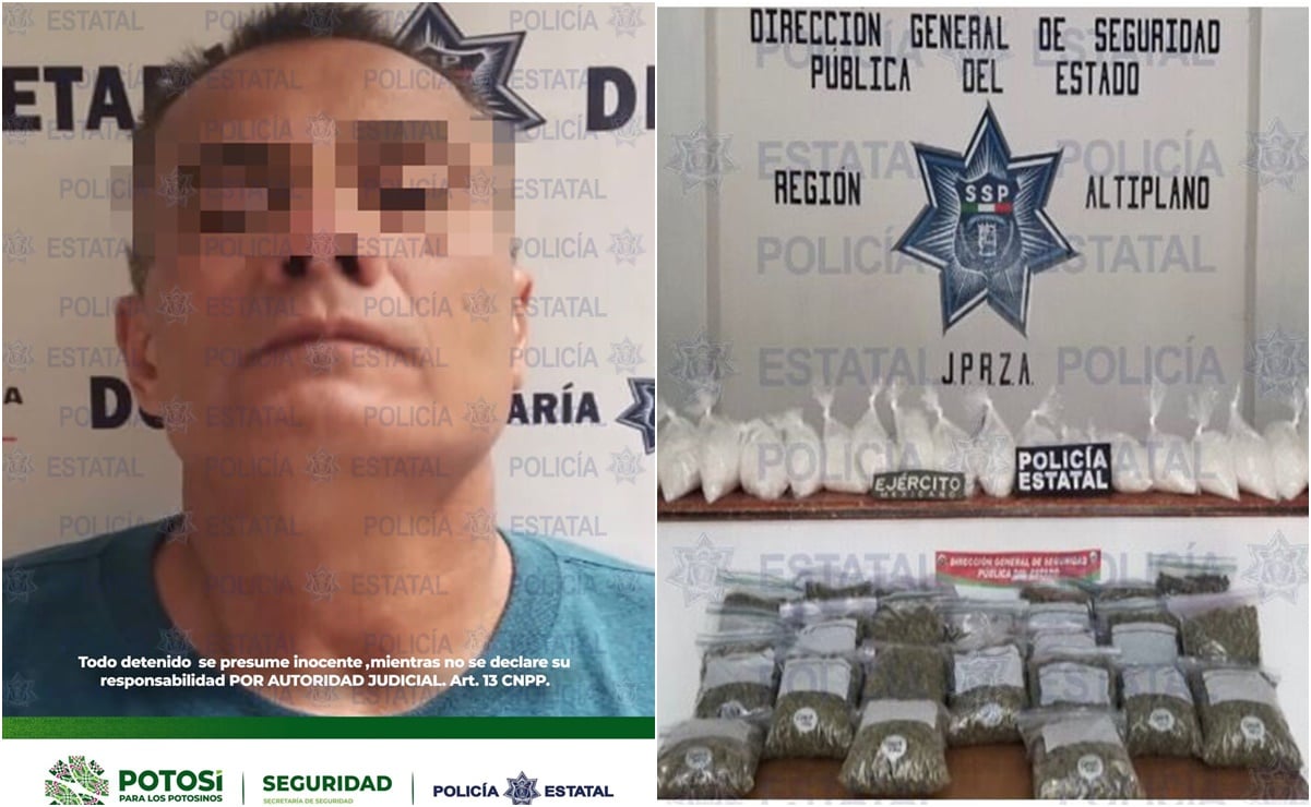 Cae uno por posesión de más de 35 kilos de droga en Charcas