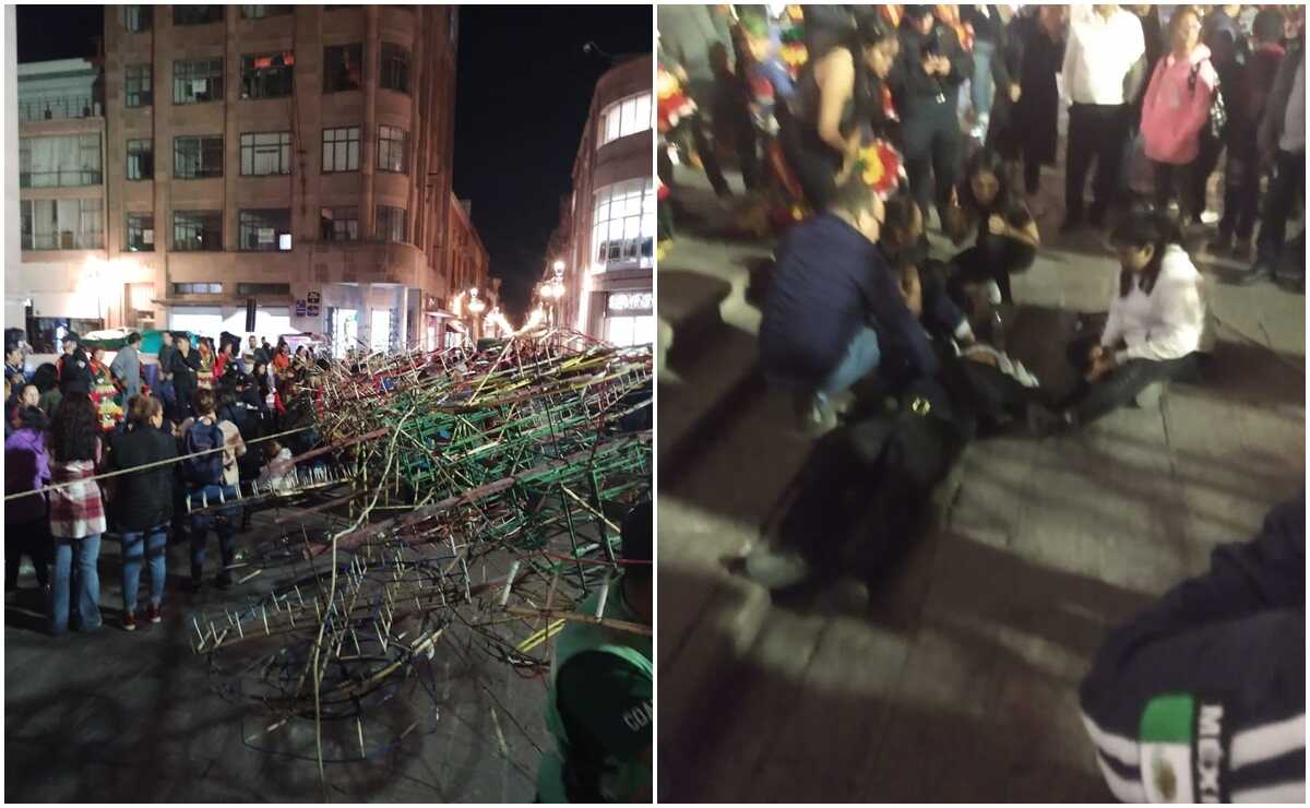 Castillo de pirotecnia cayó sobre un trabajador en festejos de San Luis Rey de Francia 