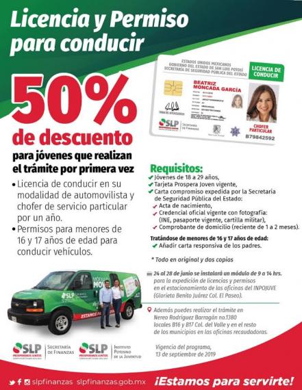 Inicia programa de descuentos en licencias de manejo para jóvenes