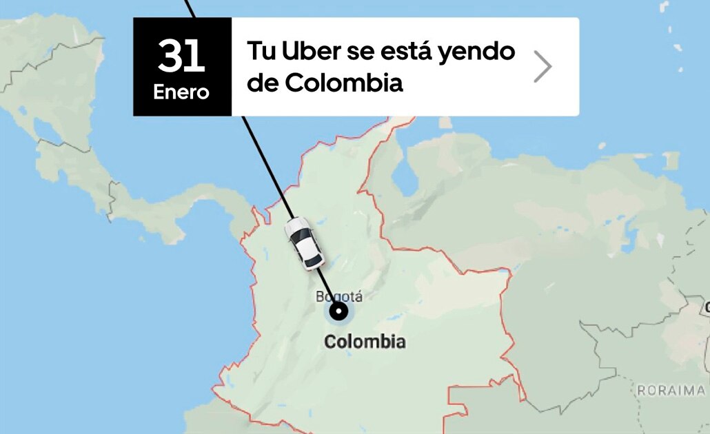 Uber anuncia que dejará de operar en Colombia