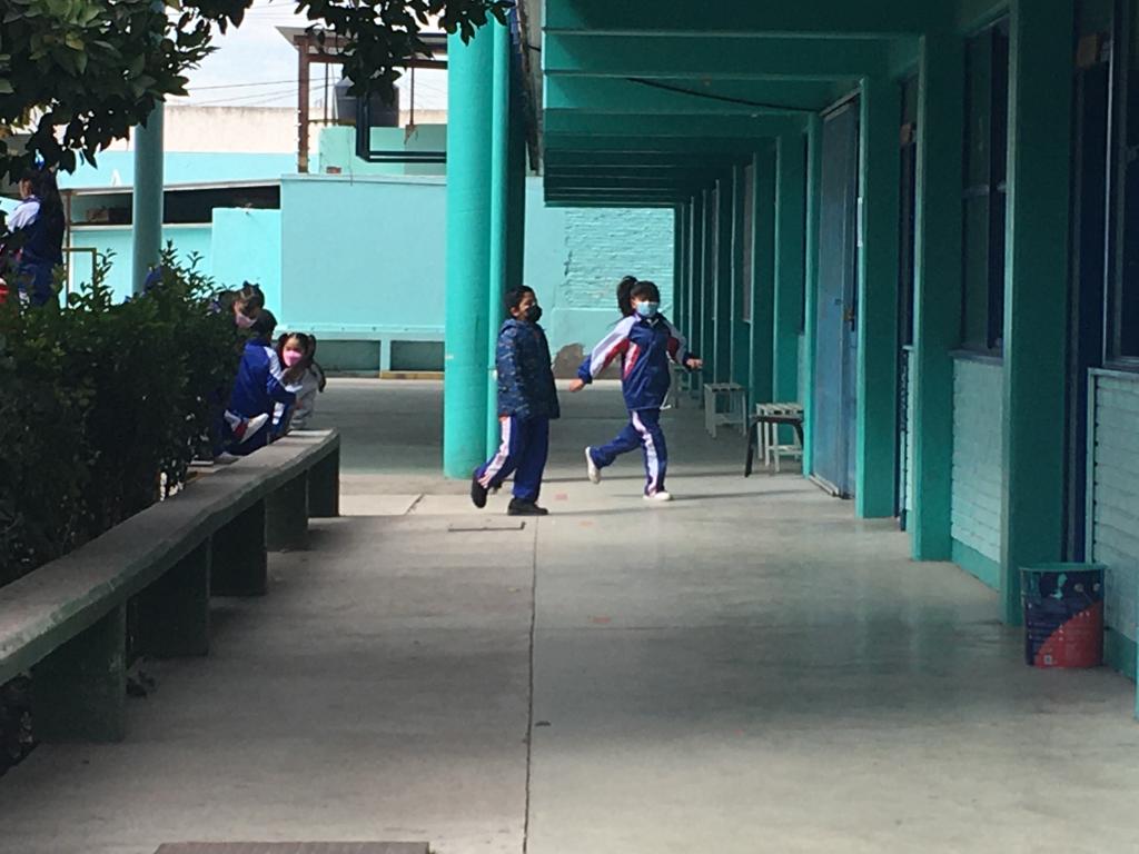 Escuelas de San Luis Potosí “se llenan de vida” tras regreso presencial a clases. Foto: Xochiquetzal Rangel