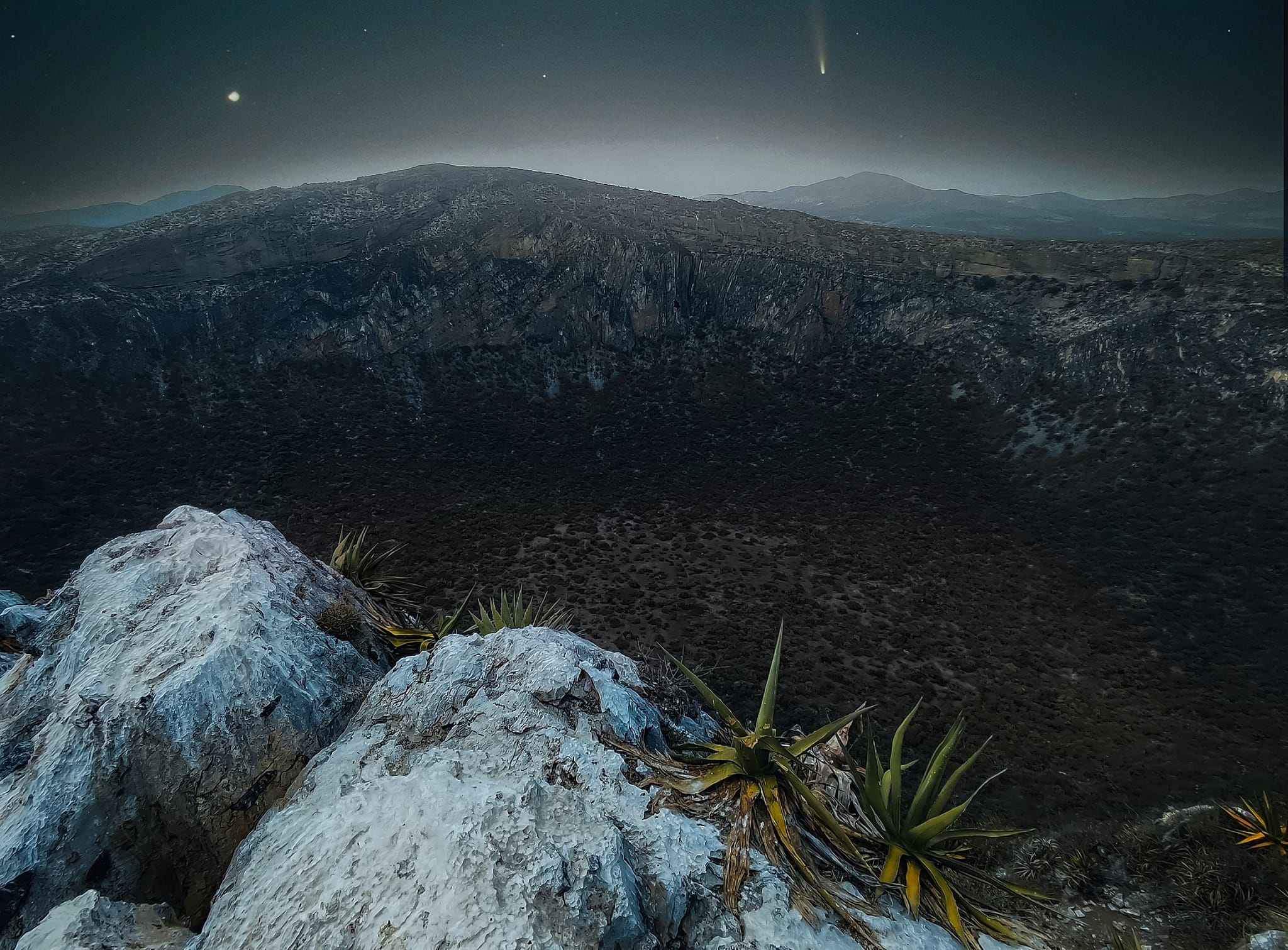 La Joya Honda es un impresionante cráter volcánico ubicado en Soledad, SLP. Foto: Marco Antonio Morales Dávila