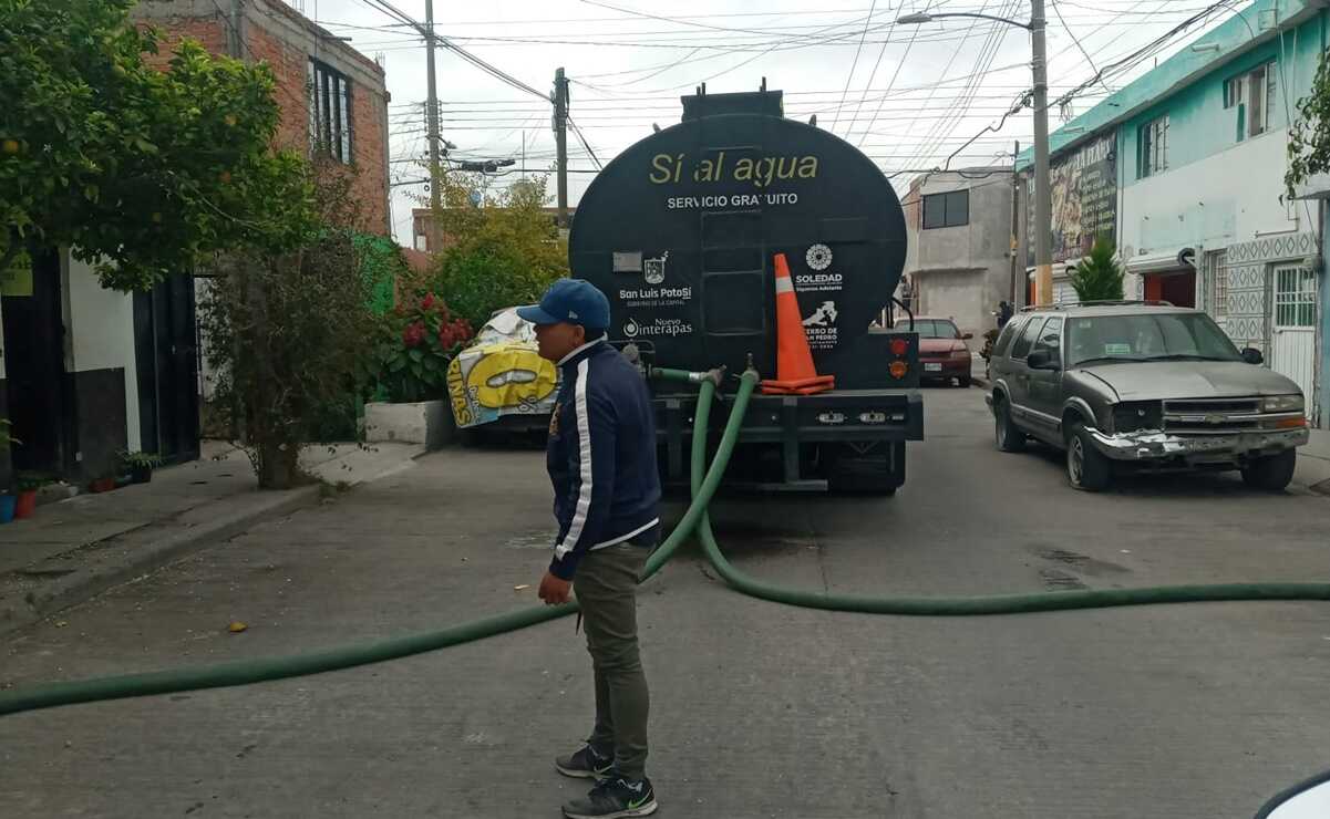Fallas en El Realito mantienen agresiones contra repartidores de agua en SLP: Galindo. Foto: Especial