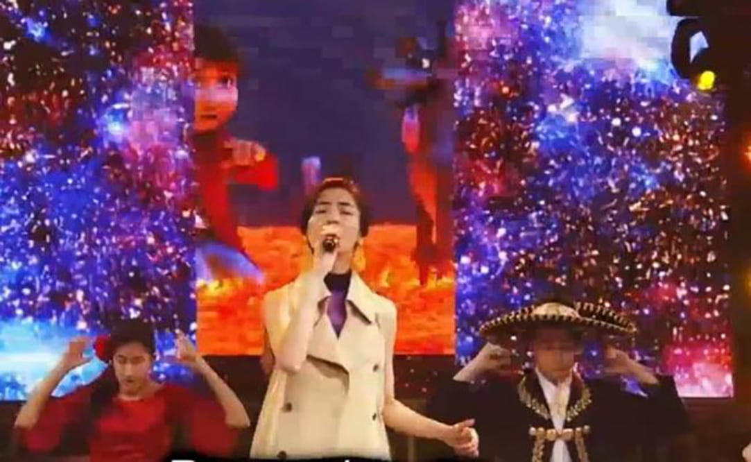 Kavka Shishido interpreta el tema de "Coco" en japonés FOTO: TOMADA DE VIDEO