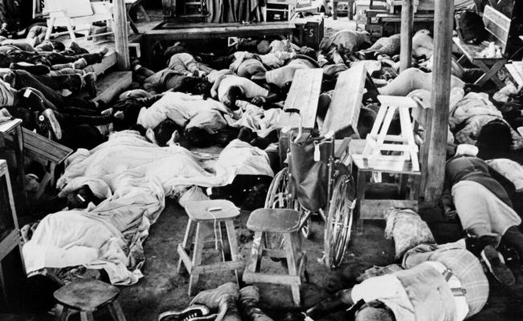 Victimas de Jonestown. Foto: AFP