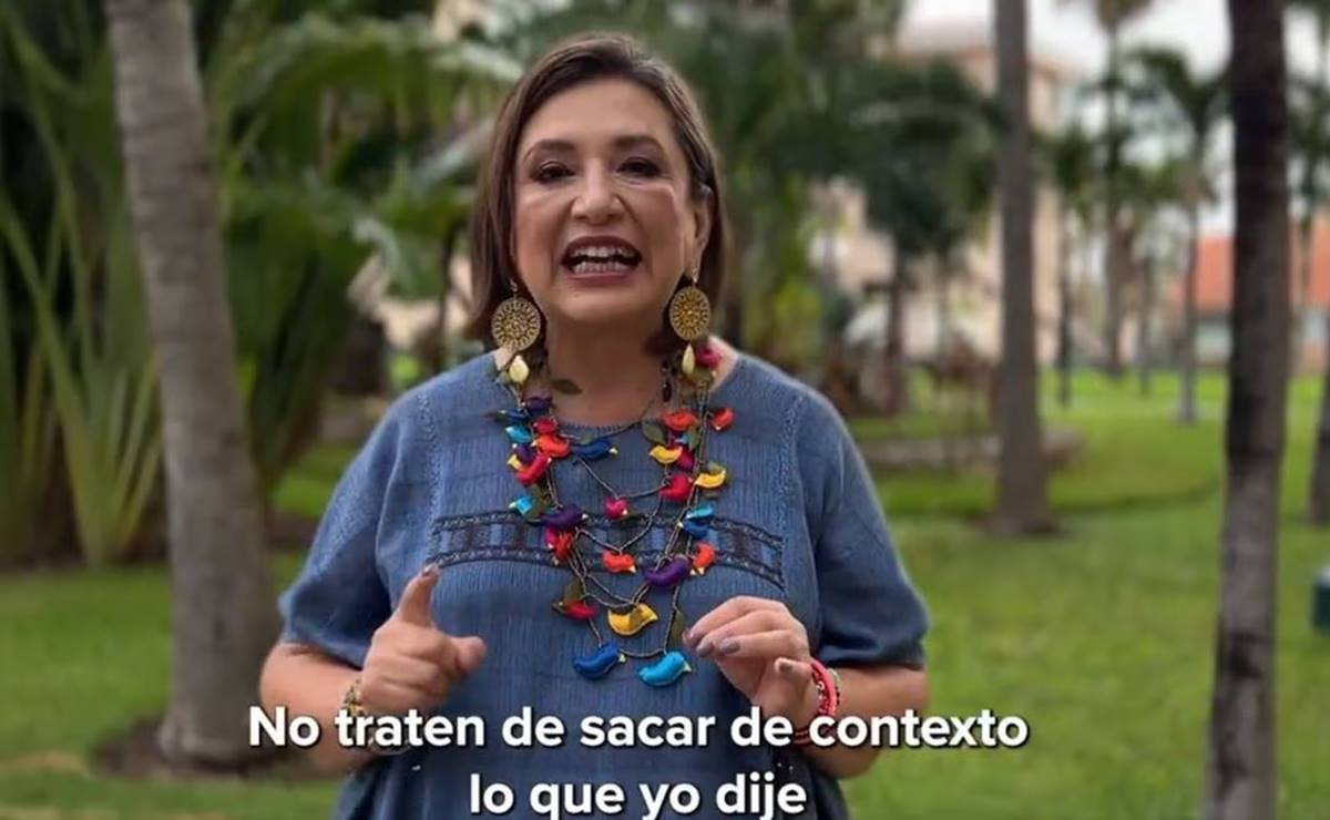 “¡No inventen!”, responde Xóchitl a AMLO. Foto: Tomada de video