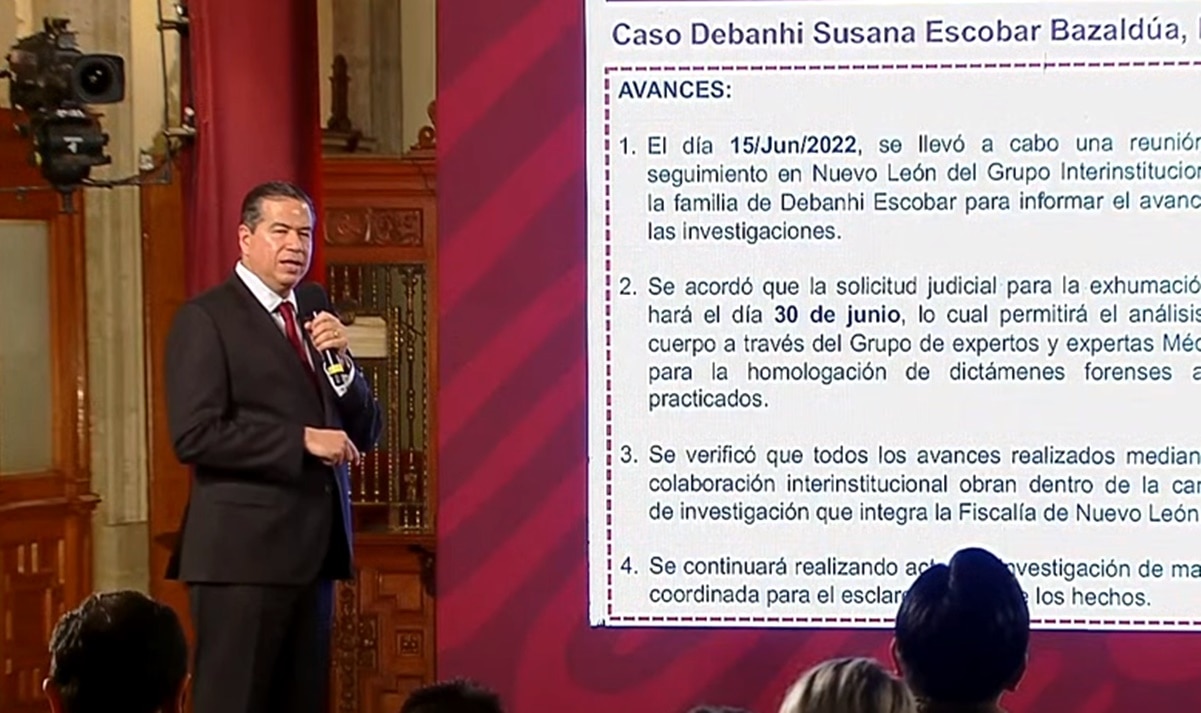 El cuerpo de Debanhi Escobar se exhumará el 30 de junio próximo: SSPC