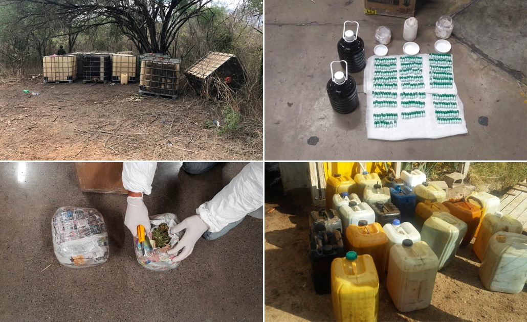 SEDENA aseguró en SLP más de 15 kilos de droga durante marzo