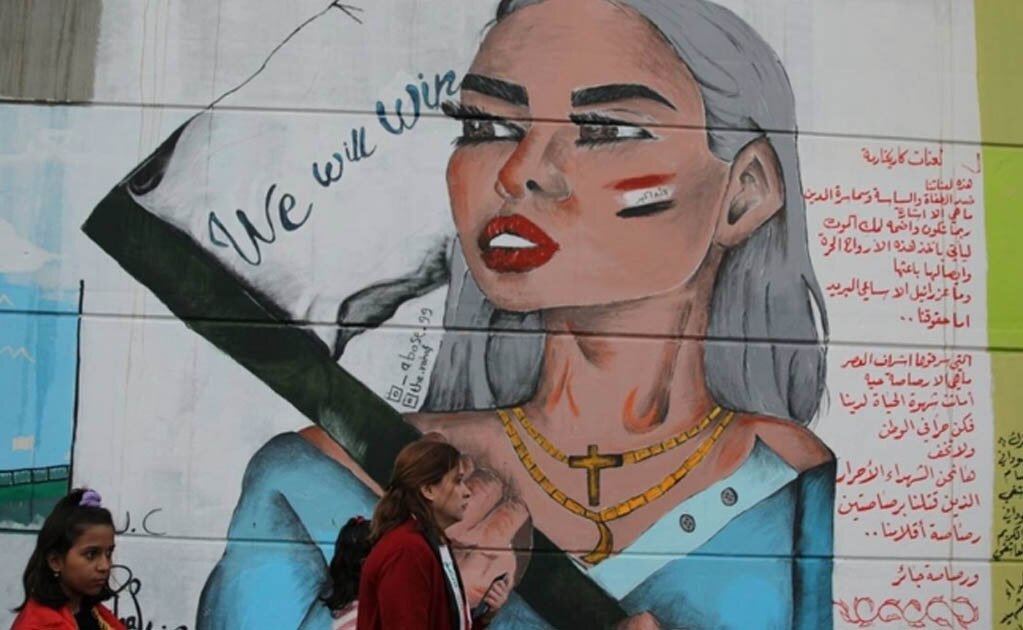 Las mujeres en Irak reivindican sus derechos con murales en Bagdad