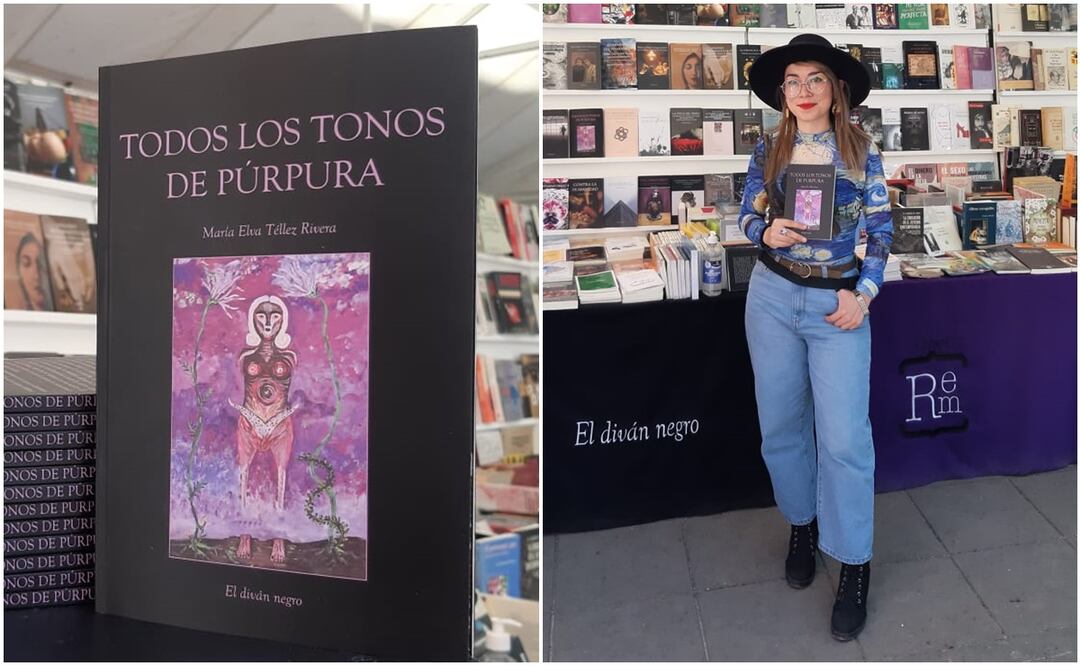 La escritora huasteca Elva Téllez presentó su libro "Todos los tonos de púrpura" en la Feria del Libro de la UASLP. Fotos: Especiales