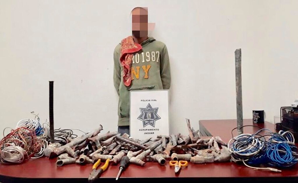 Detienen a ladrón de cobre en Industrias