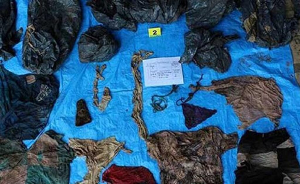 Artículos encontrados en fosas de Veracruz. Foto: Especial