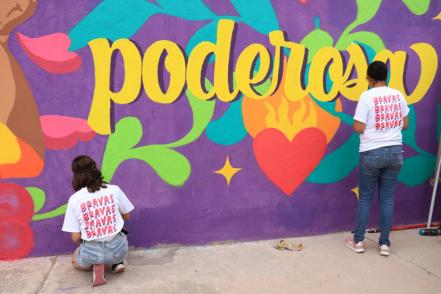 Á(r)mate poderosa, mensaje del segundo muro de "Bravas" en la capital de SLP