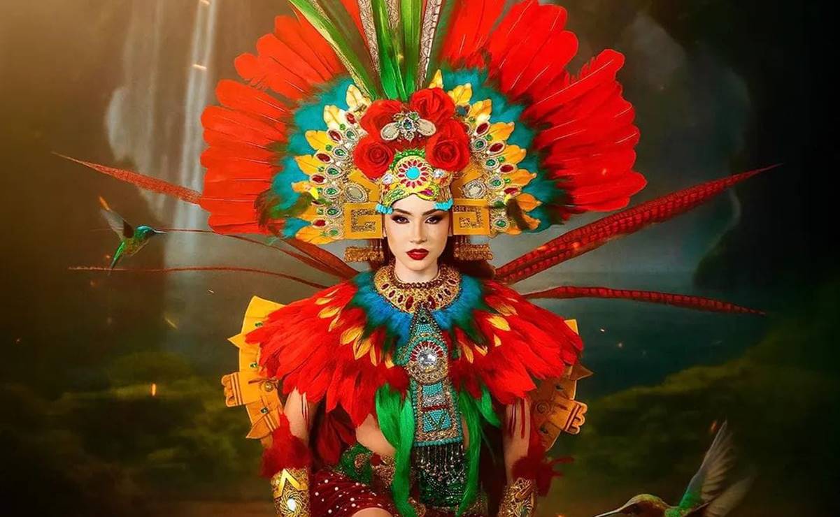 La pieza lleva por nombre “Xochiquetzal” que significa “flor preciosa”, inspirada en la deidad mexica de la belleza, el amor y las flores. Foto: Redes sociales Fernando Ortiz