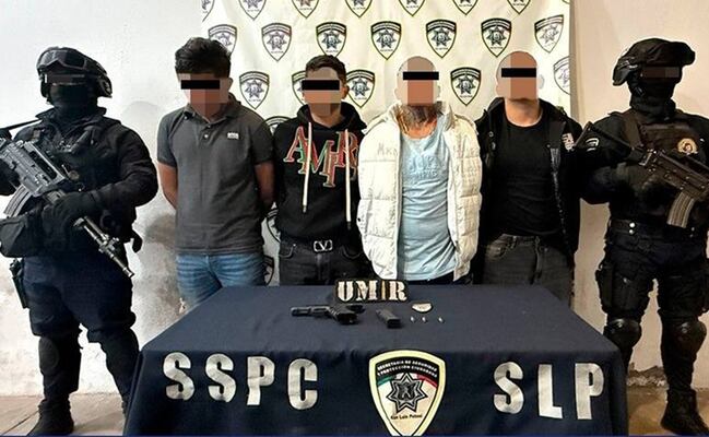 Caen 4 por ataque a balazos a elementos de la Policía Municipal de San Luis Potosí