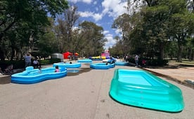 Parque de Morales se convierte en parque acuático durante agosto