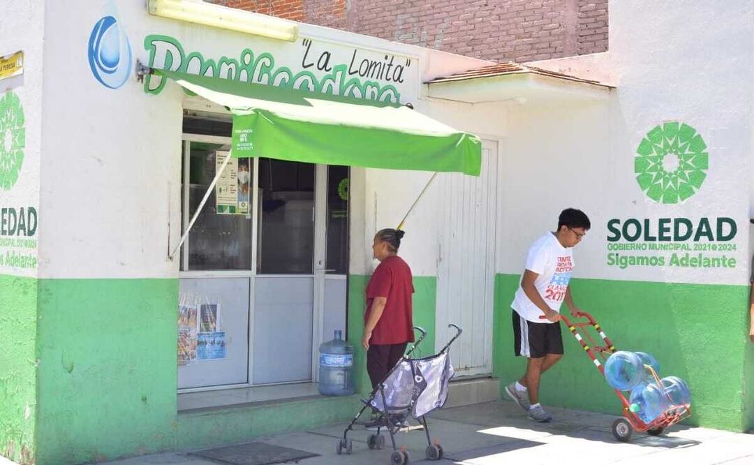 Más de 40 purificadoras de Soledad brindarán agua gratuita a familias por crisis hídrica. Foto: Especial