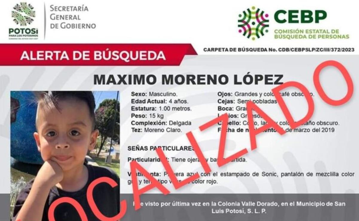 Tras 4 meses de búsqueda, localizan a Máximo Moreno López en San Luis Potosí
