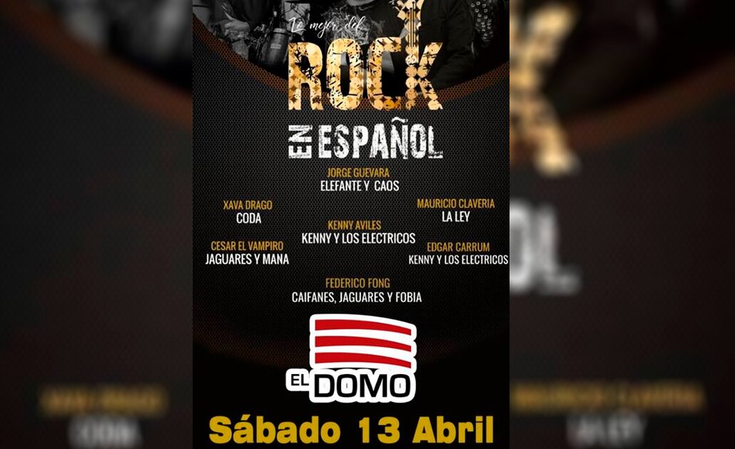 “Lo mejor del rock en español” llega a SLP