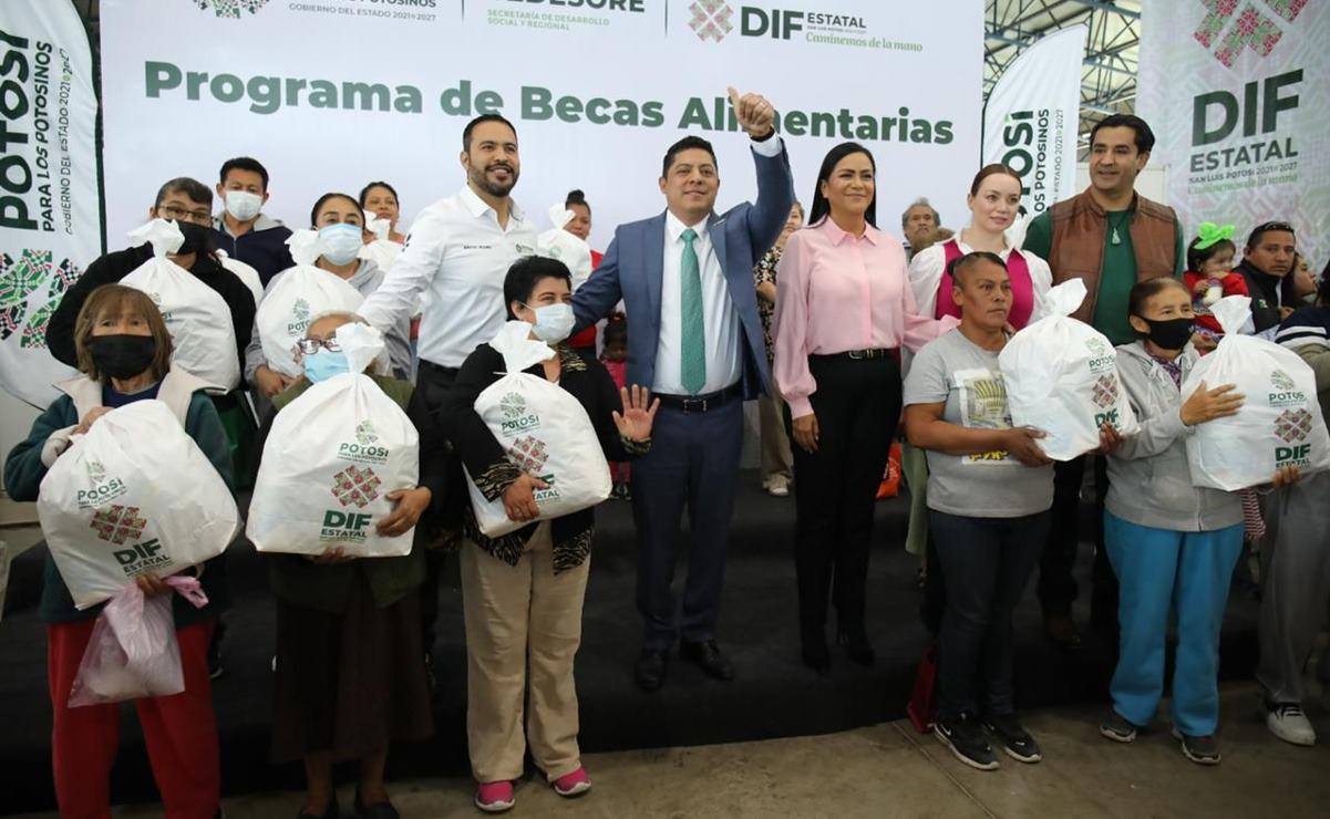 Entregará Ricardo Gallardo 200 mil becas alimentarias durante 2023 en SLP
