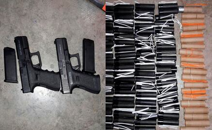 Aseguran armas de fuego y pirotecnia en aeropuerto Ponciano Arriaga