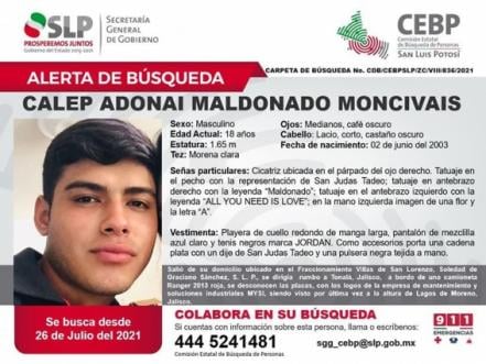 Buscan a cuatro jóvenes de San Luis Potosí desaparecidos en Jalisco