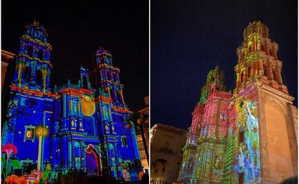 “Ofrenda de Luz”, el espectáculo de luces que iluminó la Catedral potosina