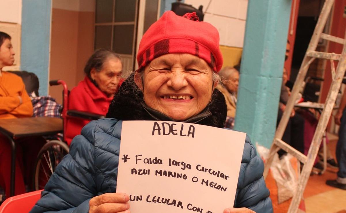 Abuelitos del asilo “Los pobres San Antonio” hacen su carta a Santa Claus