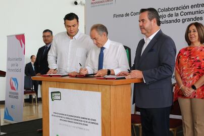 Firman convenio Consejo de la Comunicación y Gobierno del Estado