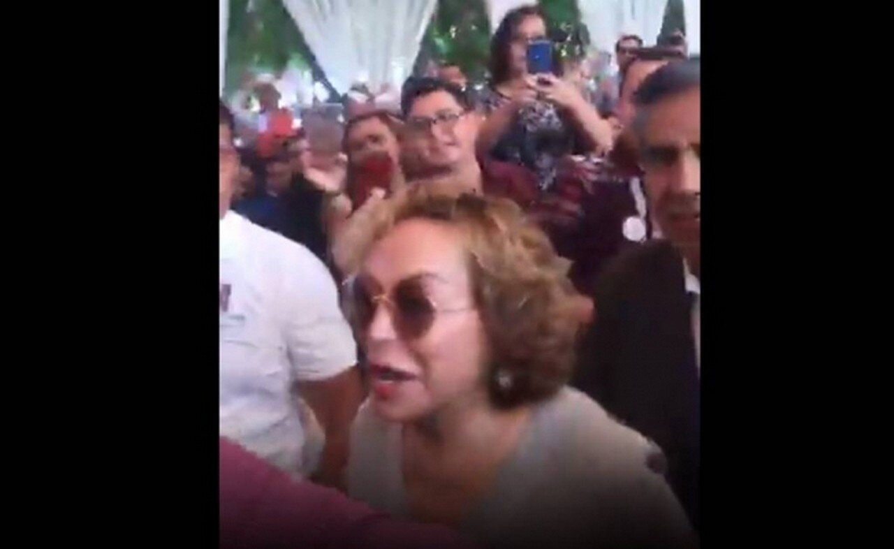 Elba Esther Gordillo participó en un evento de Redes Sociales Progresistas en Puebla. Foto: Especial