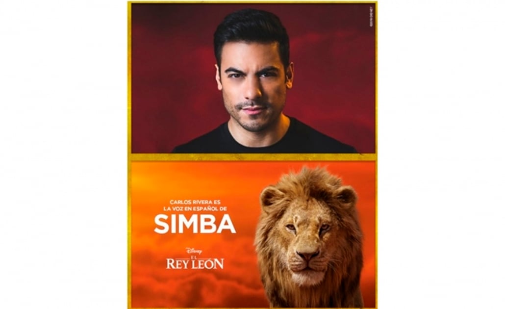 Carlos Rivera dará voz a Simba en película de "El Rey León"