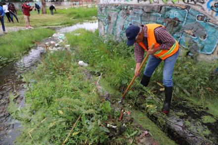 Así iniciaron las obras de rehabilitación del parque lineal Río Españita en SLP