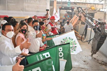 Arranca modernización de mercado y equipamiento de Centro de Rehabilitación en Rioverde