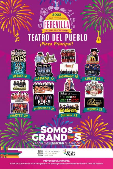 ¿Sin plan para este fin?, lánzate al baile y fiesta de la FEREVILLA en Villa de Reyes