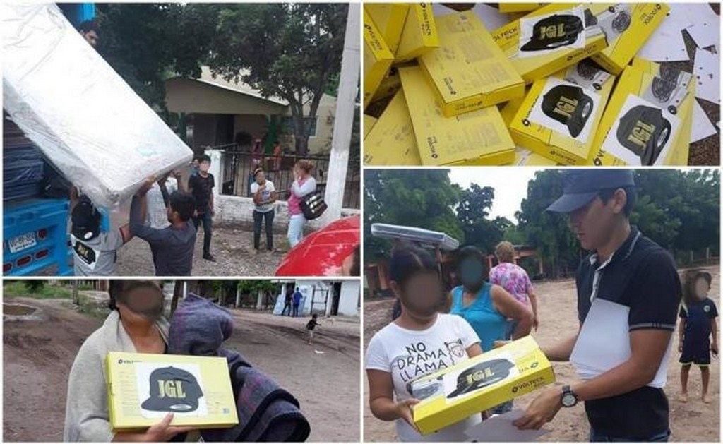 El presunto donativo a damnificados de Sinaloa