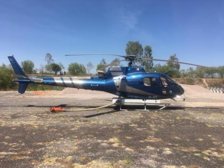 SEDENA se suma a labores de combate del incendio de San Miguelito con helicóptero