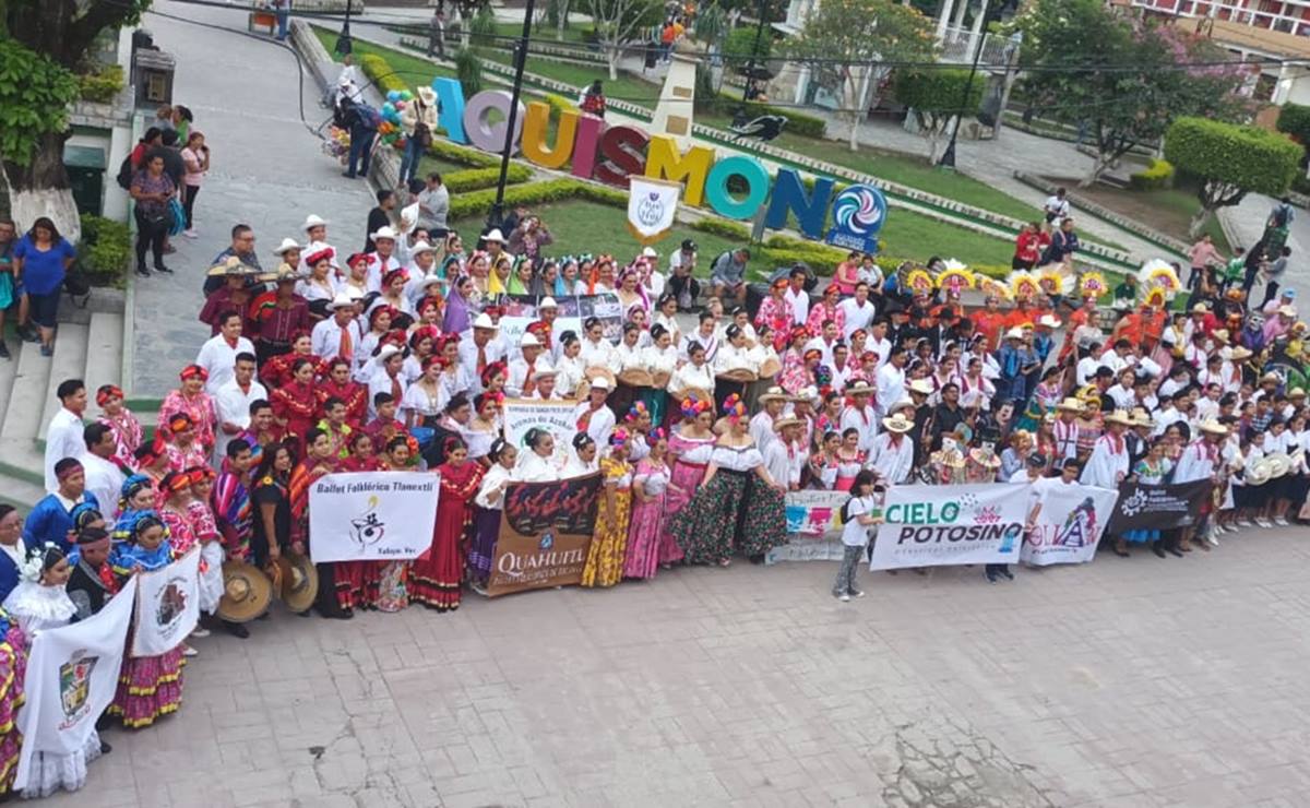 Aquismón se viste de fiesta y color con el Festival Folclórico “Cielo Potosino”