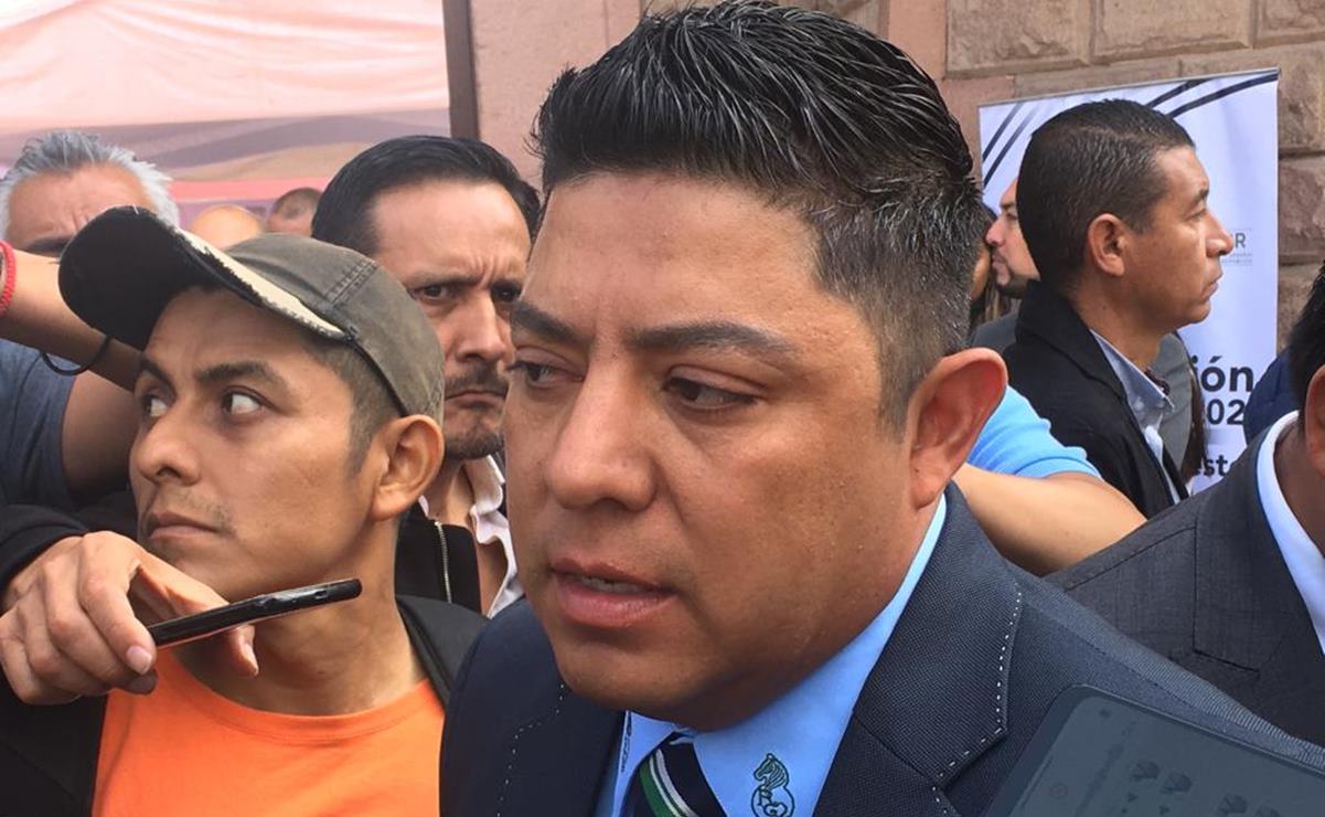 Gallardo percibe “como una despedida” de AMLO la entrega del bastón de mando a Sheinbaum. Foto: Samuel Estrada