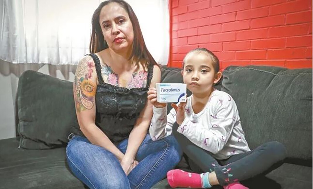 A Diana le trasplantaron un riñón y ahora peligra por desabasto de medicamento