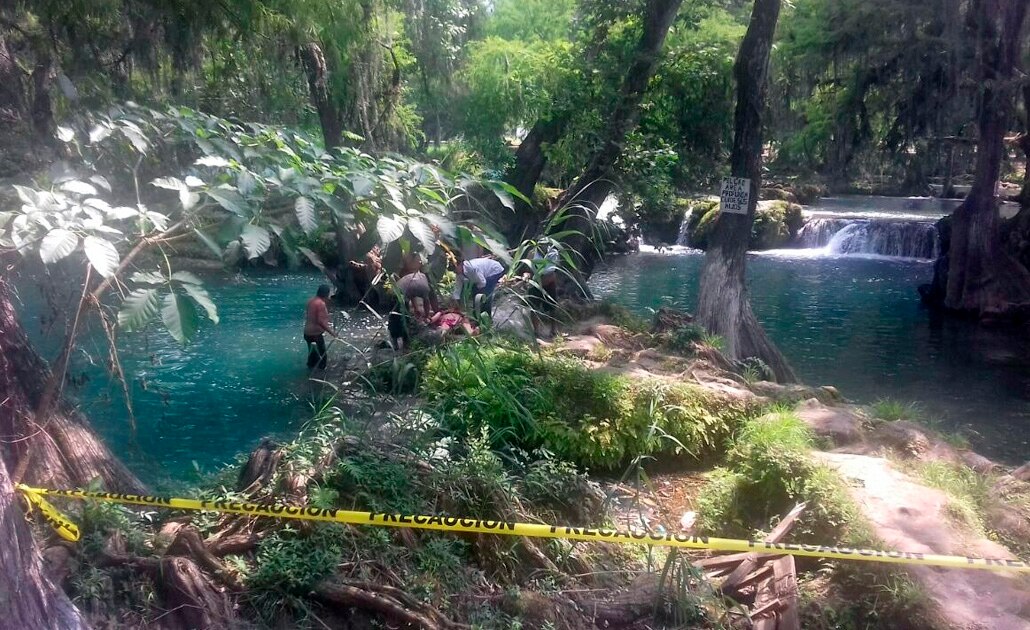 Turista muere ahogado en la Huasteca