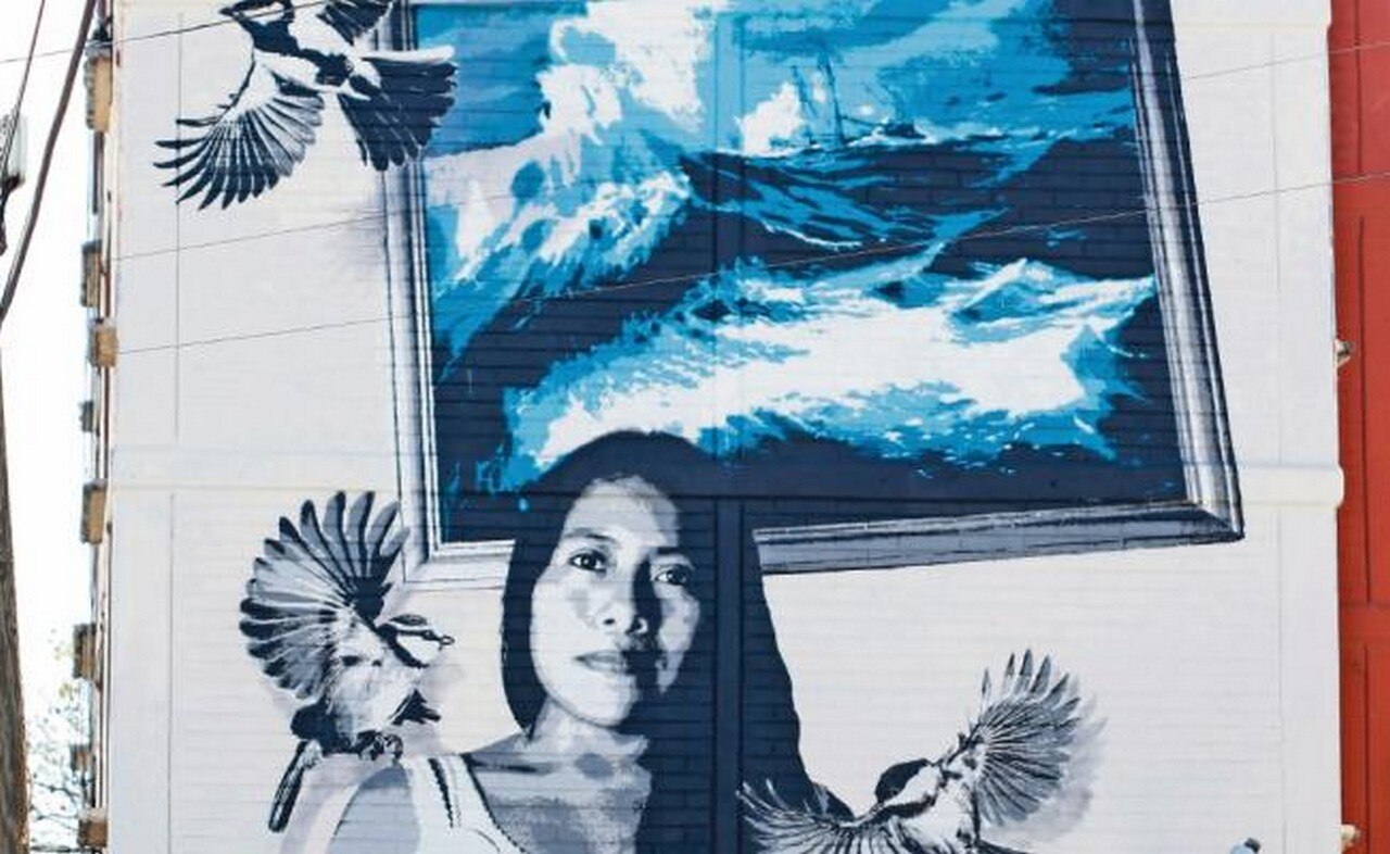 El arte con la imagen de Aparicio luce ahora en la Ciudad de México. (FOTOS: XINHUA Y CAPTURA DE PANTALLA)